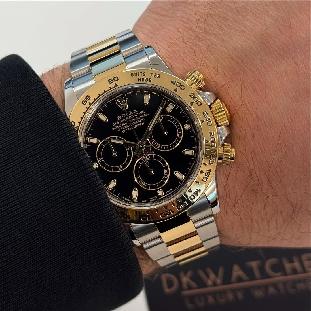 RO DAYTONA TWO TONE BLACK DIAL AUTO E